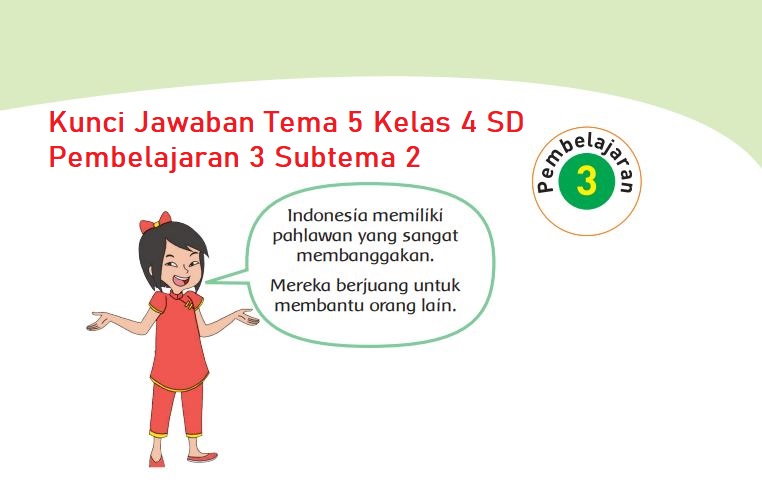 Kunci Jawaban Tema 5 Kelas 4 Halaman 71 72 73 74 Pembelajaran 3 Subtema 2 Buku Tematik