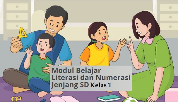 Download PDF Modul Belajar Literasi dan Numerasi Kelas 1 SD Tema 1 2 3 4 5 6 7 8 9