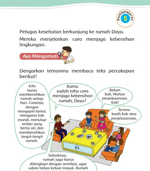 Kunci Jawaban Tema 4 Kelas 2 SD Halaman 36 37 38 39 40, Subtema 1 Pembelajaran 5