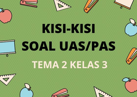 Kisi-Kisi Soal Ujian PAS/UAS Kelas 3 Tema 2 Semester 1