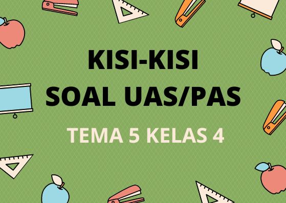 Kisi-Kisi Soal Ujian PAS/UAS Kelas 4 Tema 5 Semester 1