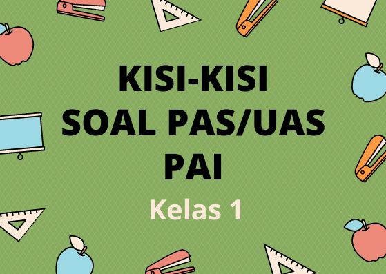 Kisi-Kisi Soal Ujian PAS/UAS PAI Kelas 1 Semester 1